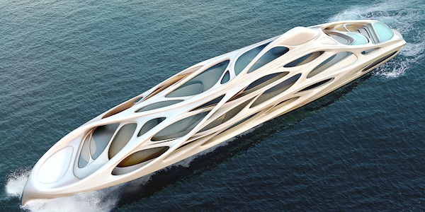 Image for article Blohm+Voss unveils  Zaha Hadid concept to buyers